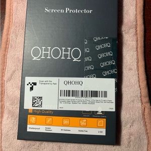 New! QHOHQ Sceen Protector for iPhone 12 Pro Max. (2) Tempered Glass Protectors